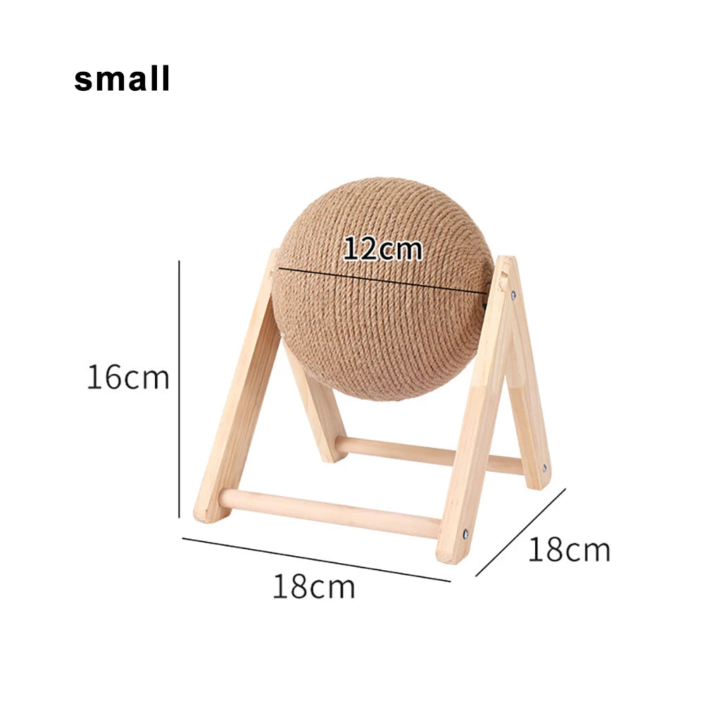 Cat Scratching & Spinning Ball Toy