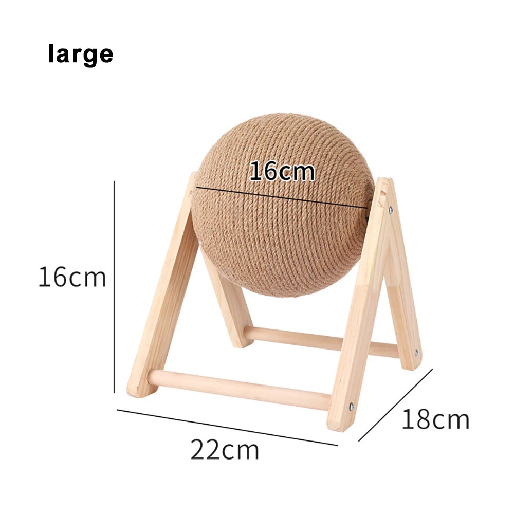 Cat Scratching & Spinning Ball Toy