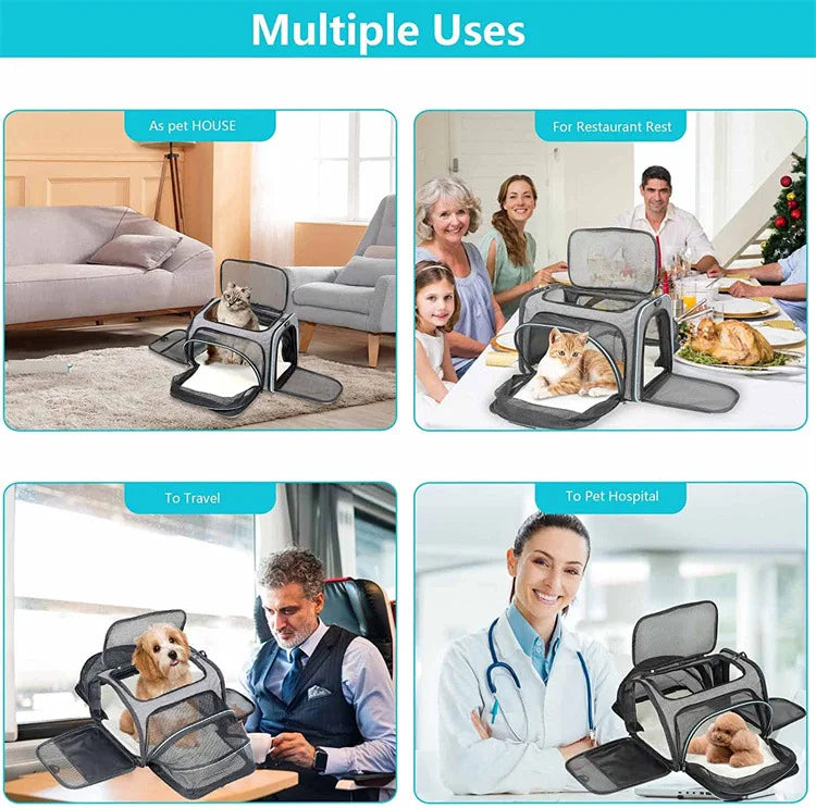 Pet Carrier Bag with Side Opening