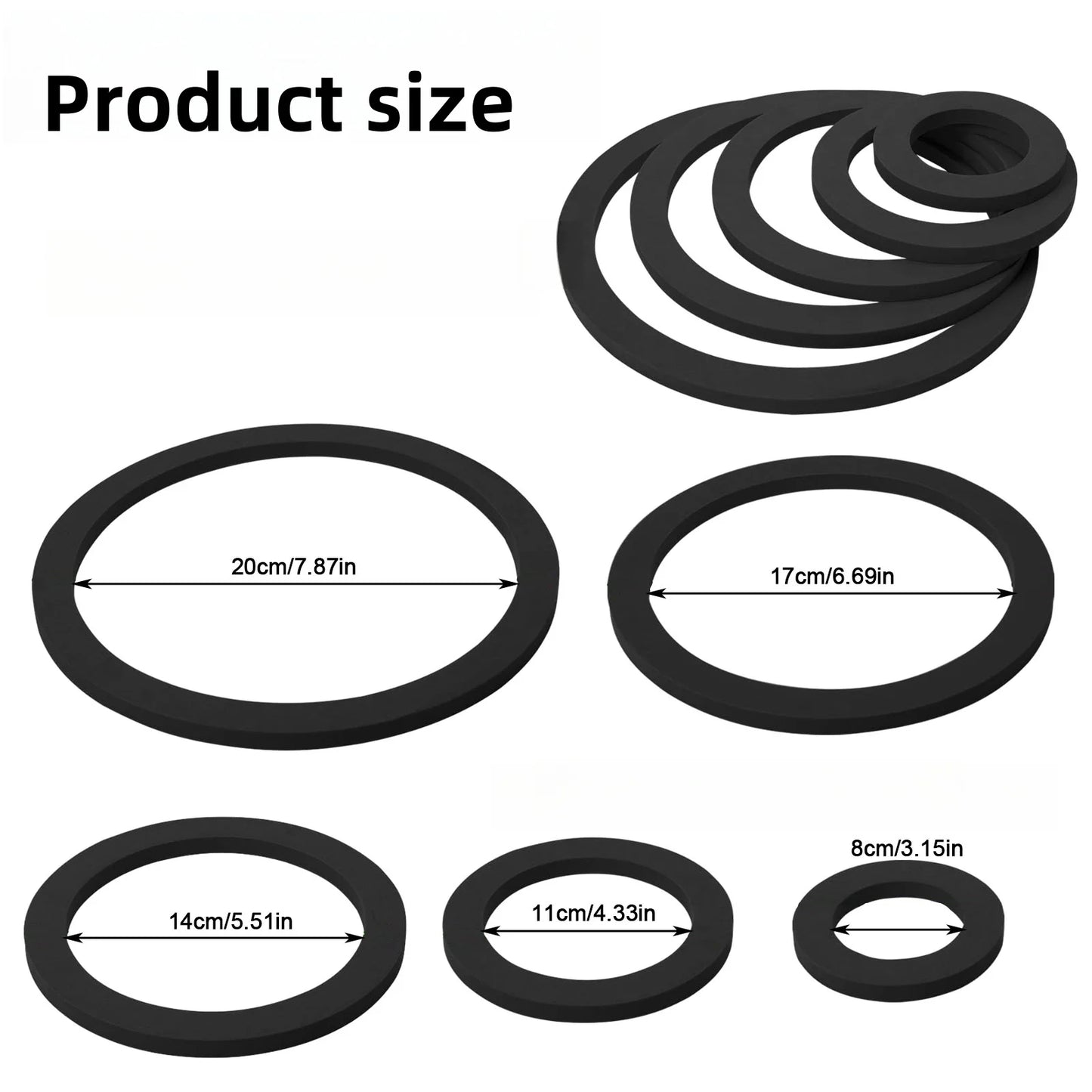 Aquarium Floating Plant/ Feeding Rings – 5-Piece EVA Set
