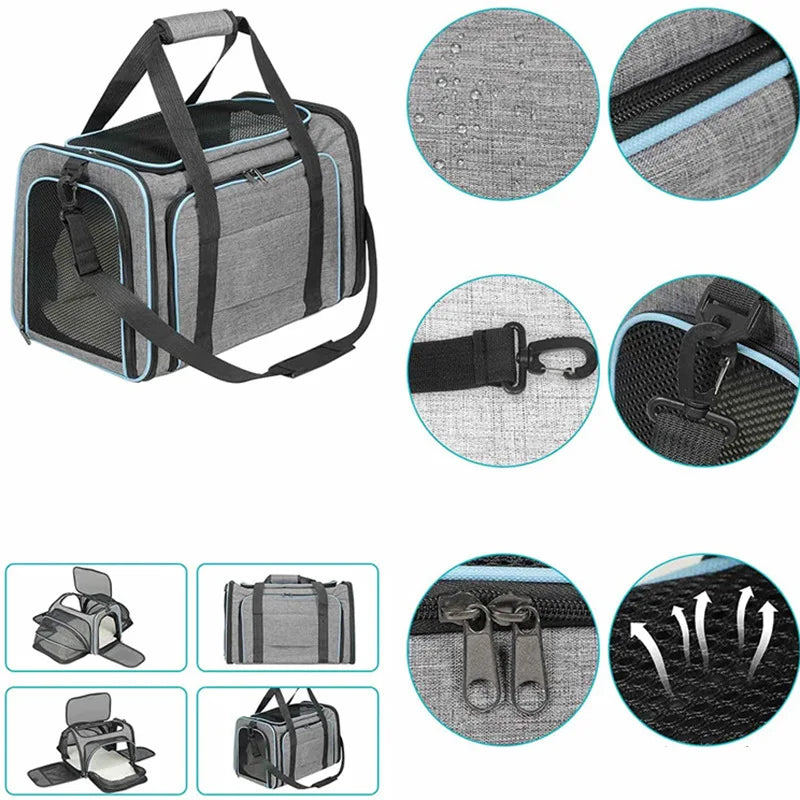 Pet Carrier Bag with Side Opening
