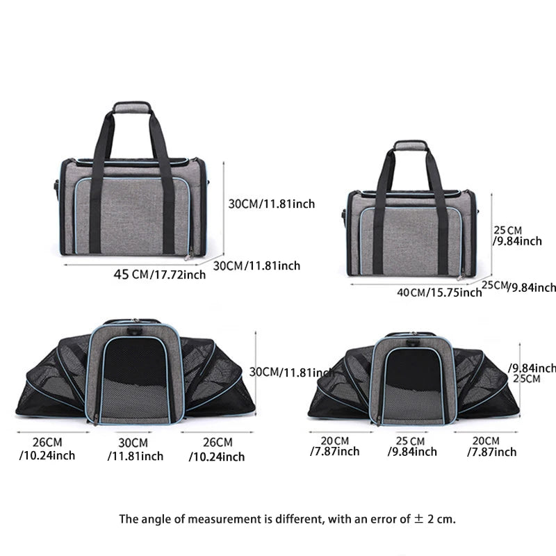 Pet Carrier Bag with Side Opening