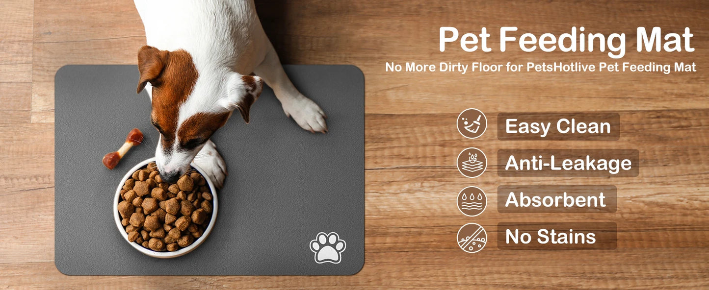 Pet Feeding Quick Dry Mat