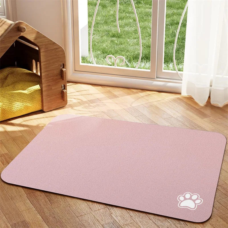 Pet Feeding Quick Dry Mat