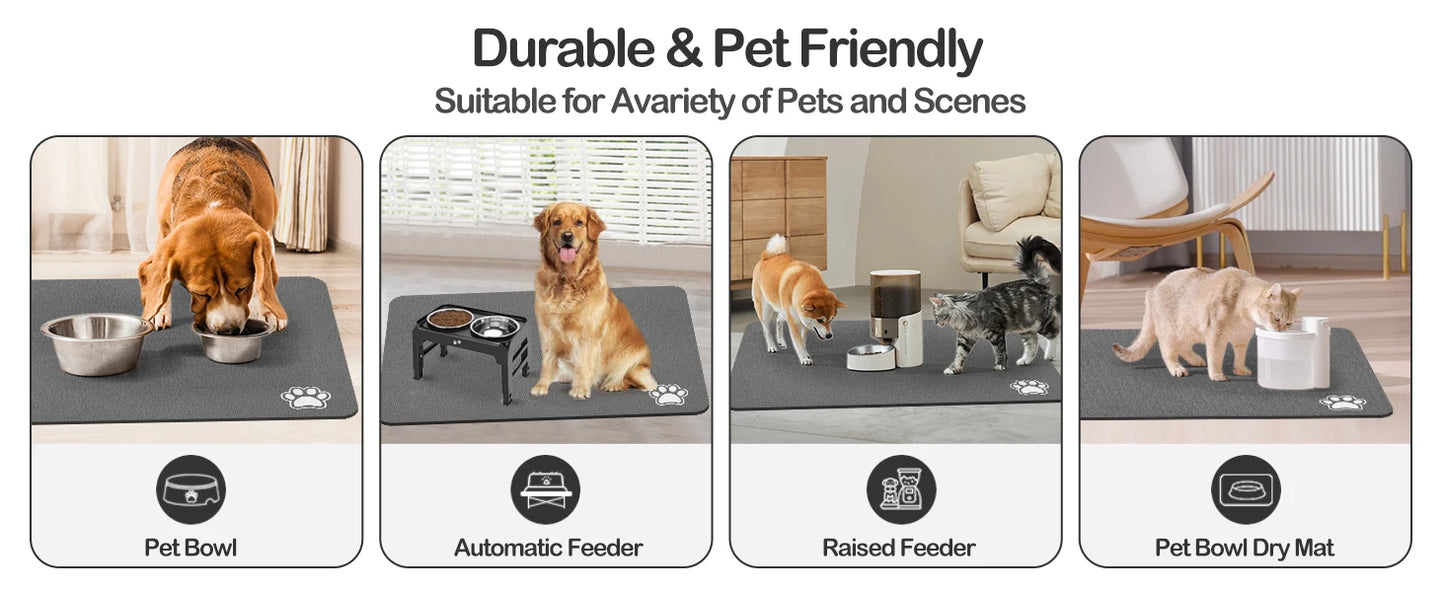 Pet Feeding Quick Dry Mat