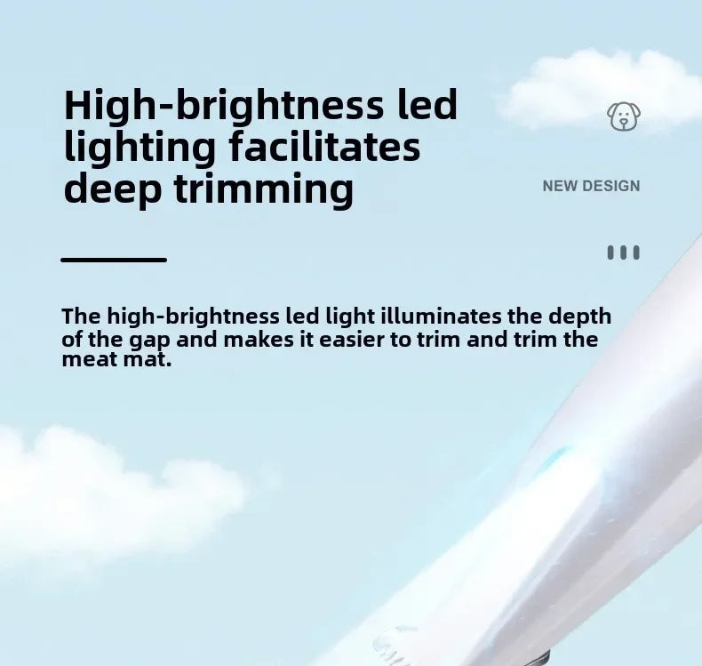 Professional Paw/ Hair Trimmer with LED Light