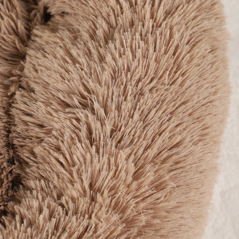 Paw Shaped Large Fluffy Dogs Bed