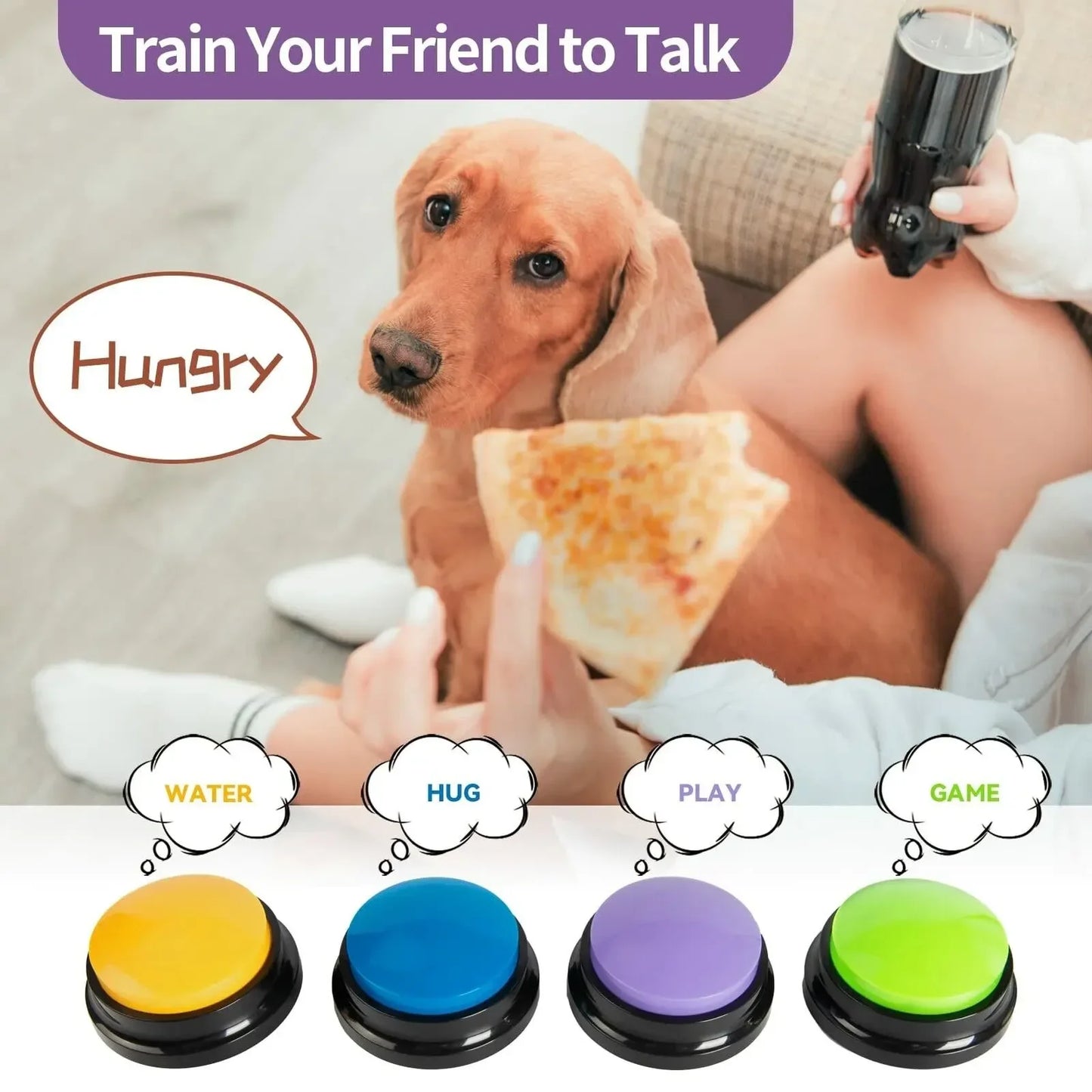 Pet Training Voice Recording Buttons