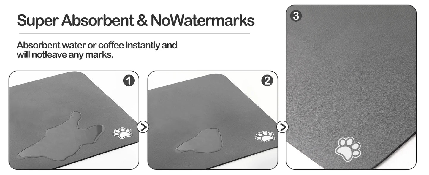 Pet Feeding Quick Dry Mat