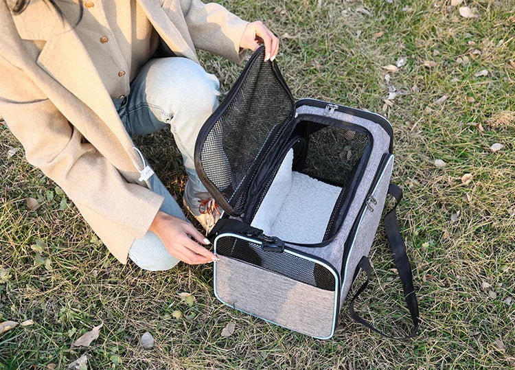 Pet Carrier Bag with Side Opening