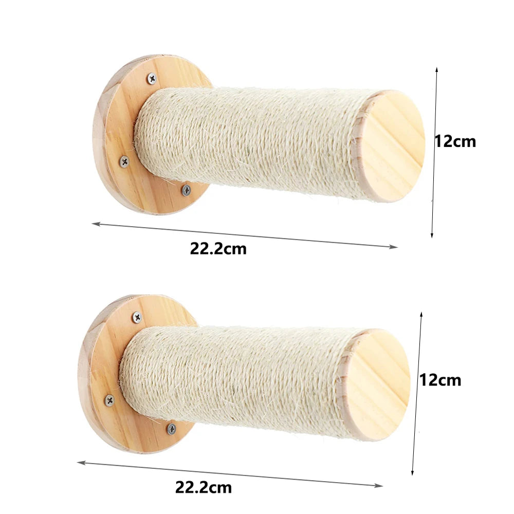 Cat Wall Furniture | Cat Tree with Shelves, Hammock, Rope Ladder & Scratching Post