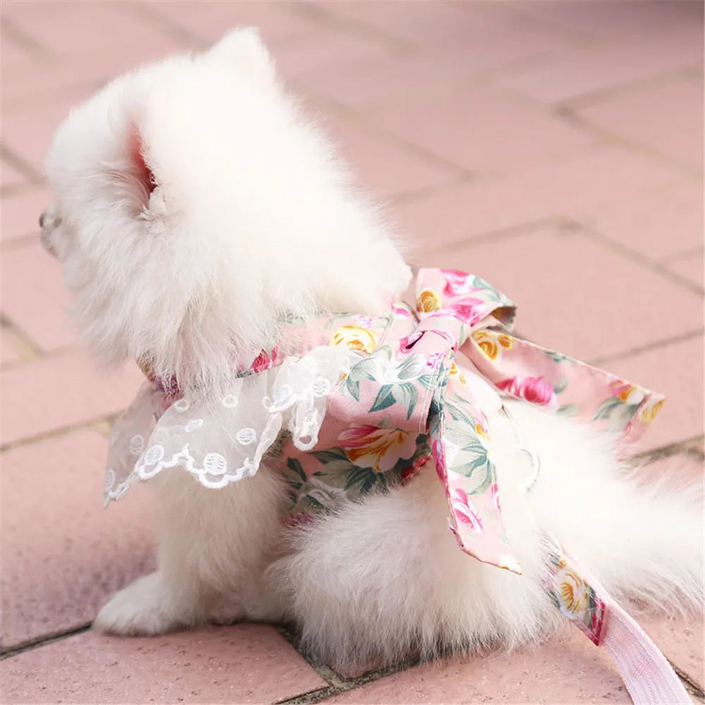 Princess Sweet Dog Vests With Bow-knot