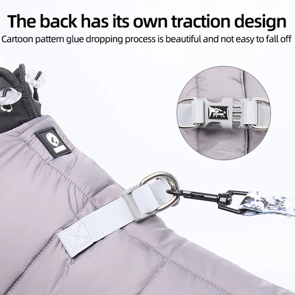 Thickened Waterproof Dog Jacket – Coat for Small & Medium Dogs