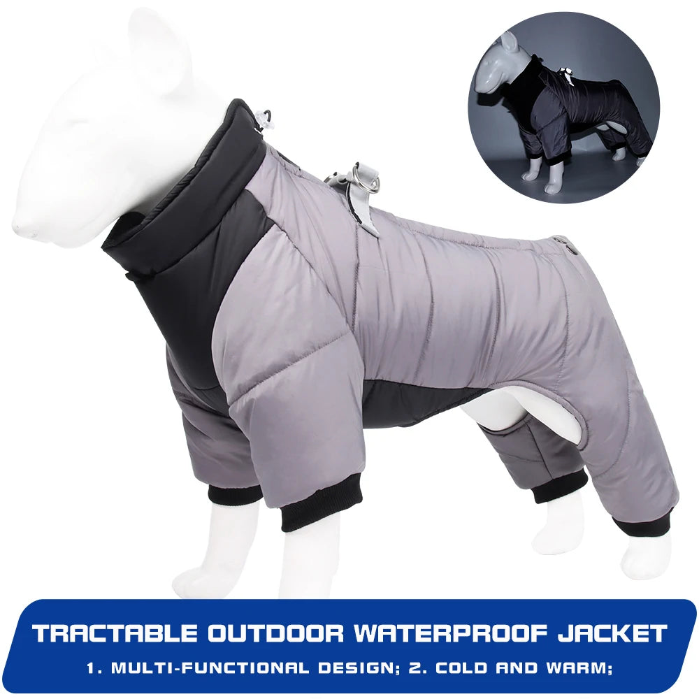 Thickened Waterproof Dog Jacket – Coat for Small & Medium Dogs