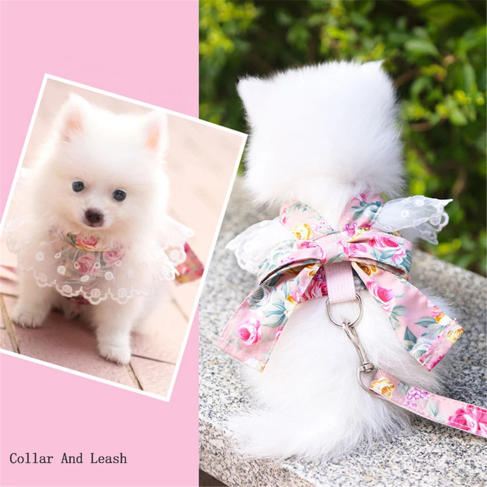 Princess Sweet Dog Vests With Bow-knot