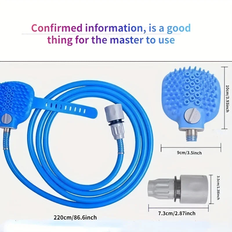 High-Pressure Pet Shower Sprayer with Soap Dispenser