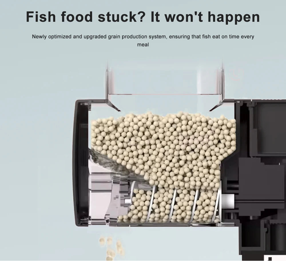 Intelligent Automatic Aquarium Fish Feeder – Digital Timer, WiFi & Remote Control