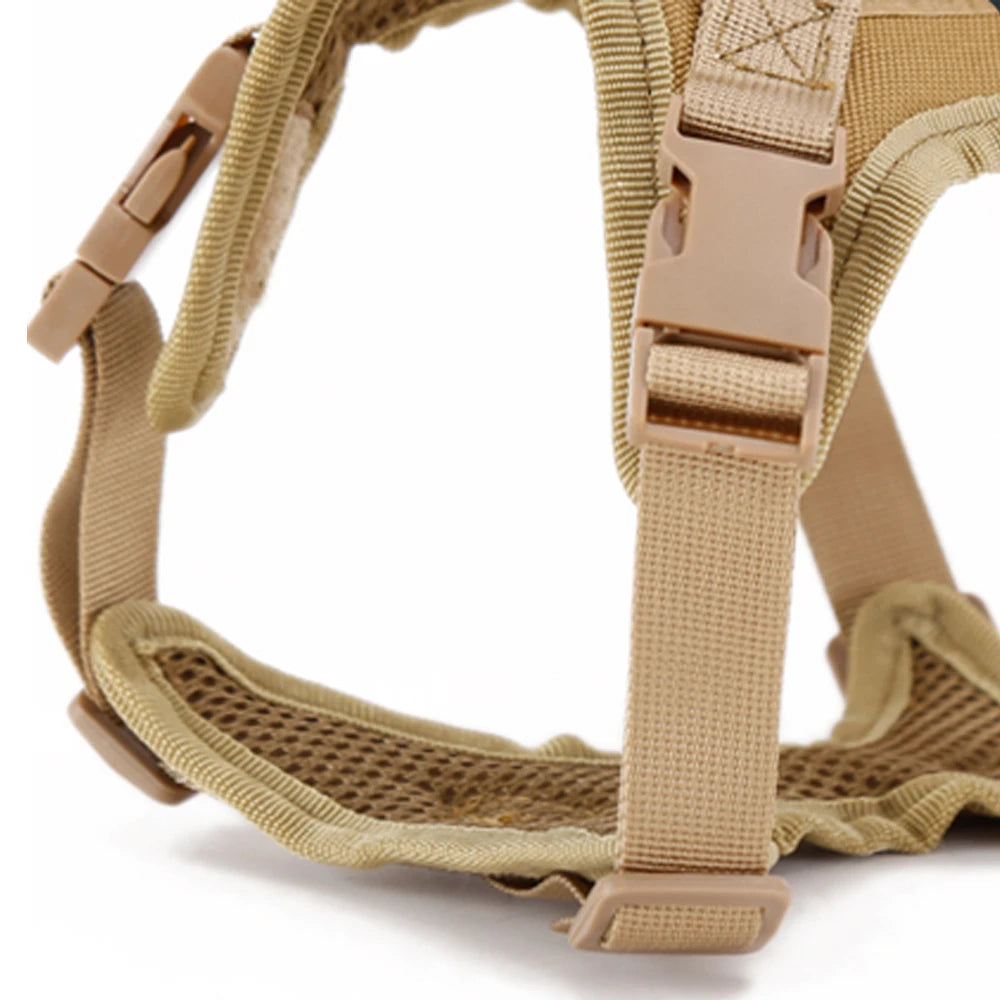 Tactical Escape-Proof Cat & Dog Harness – Adjustable Soft Mesh Vest with Control Handle