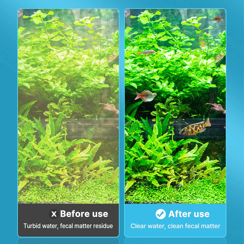 6-in-1 Submersible Aquarium Filter – Silent Water Pump, Aerator & Waste Suction