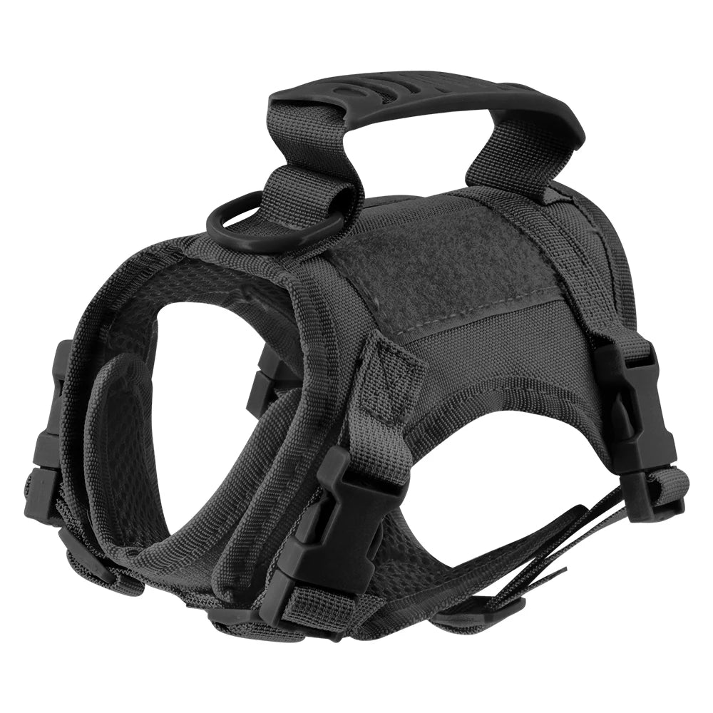 Tactical Escape-Proof Cat & Dog Harness – Adjustable Soft Mesh Vest with Control Handle