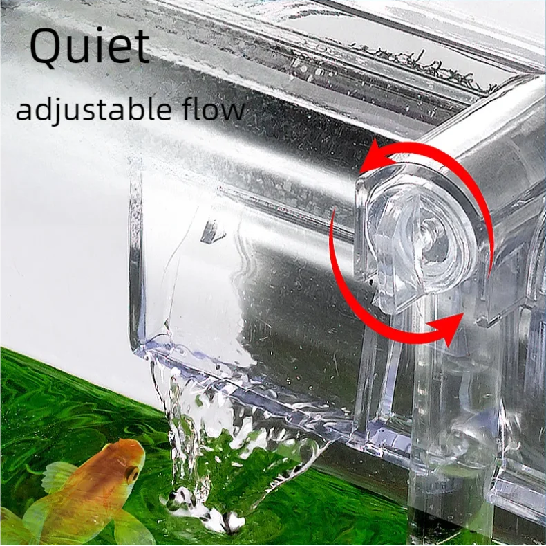 Mini Wall-Mounted Aquarium Filter – USB Waterfall Filter for Small Fish Tanks