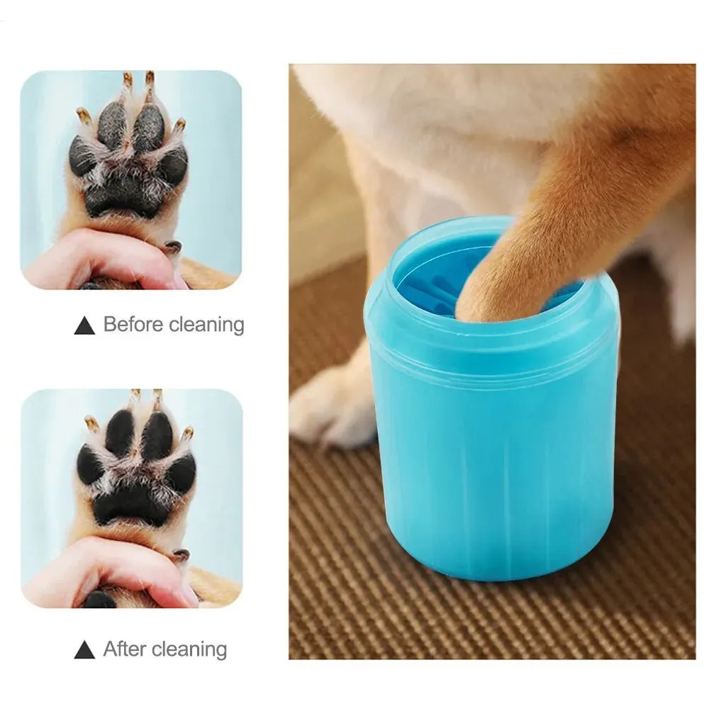 Pet Foot Washing Cup – Portable Dog Paw Cleaner with Soft Silicone Bristles