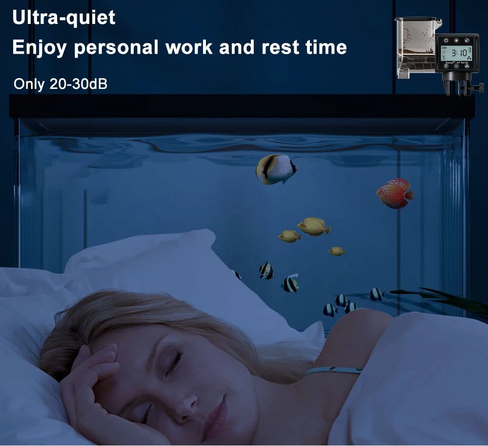 Intelligent Automatic Aquarium Fish Feeder – Digital Timer, WiFi & Remote Control