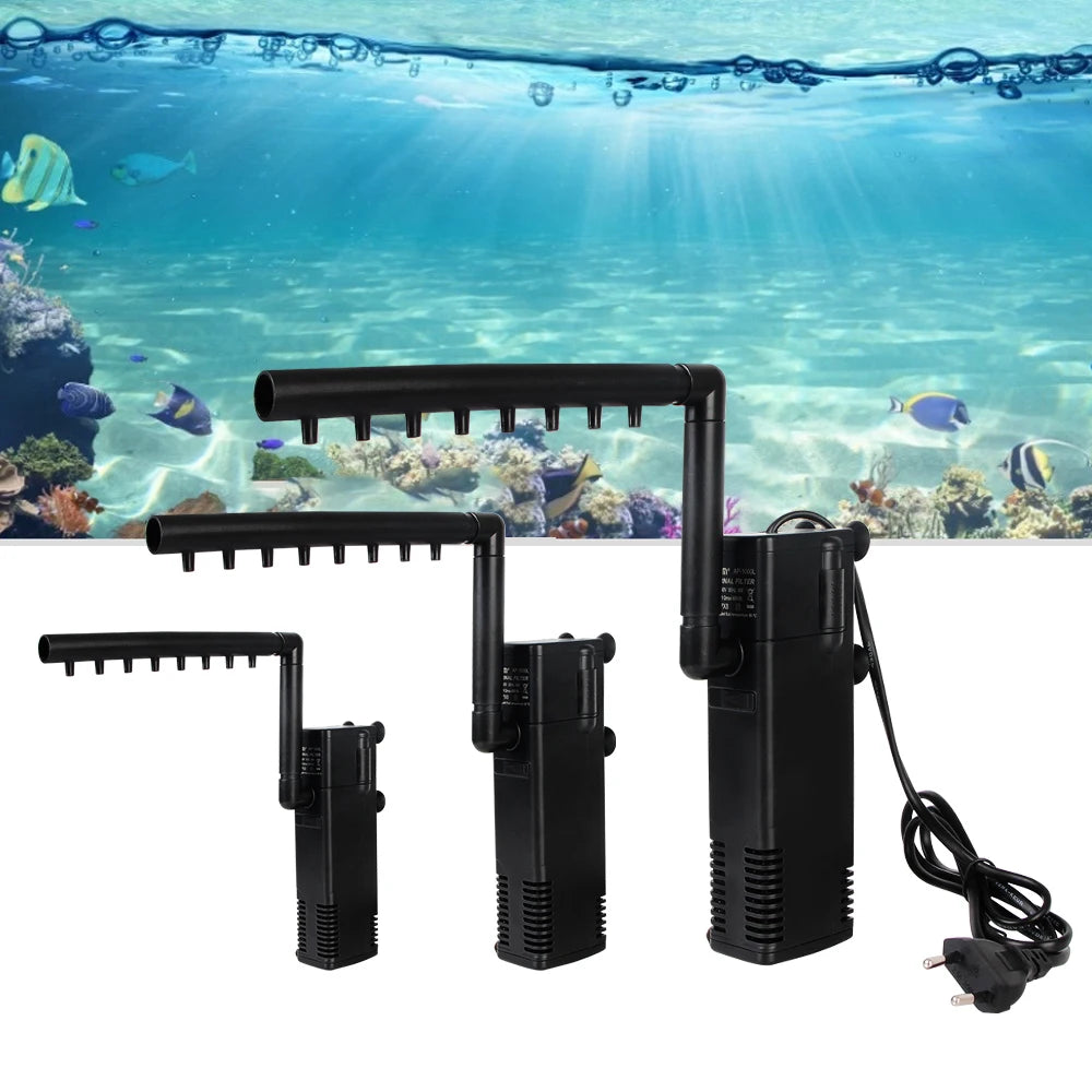 Low-Level Submersible Aquarium Filter Pump – Multi-Function Water Pump & Aeration Booster