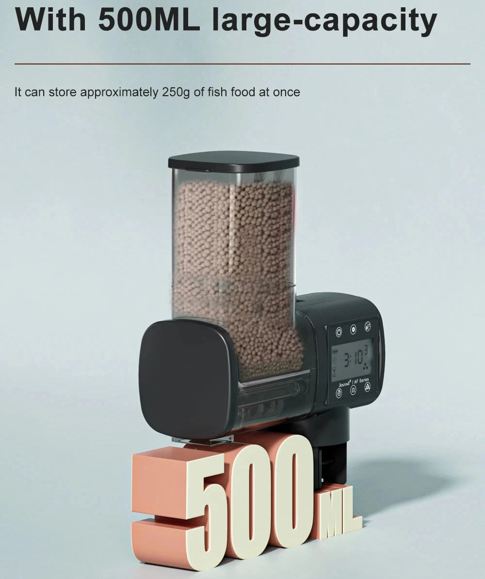 Intelligent Automatic Aquarium Fish Feeder – Digital Timer, WiFi & Remote Control