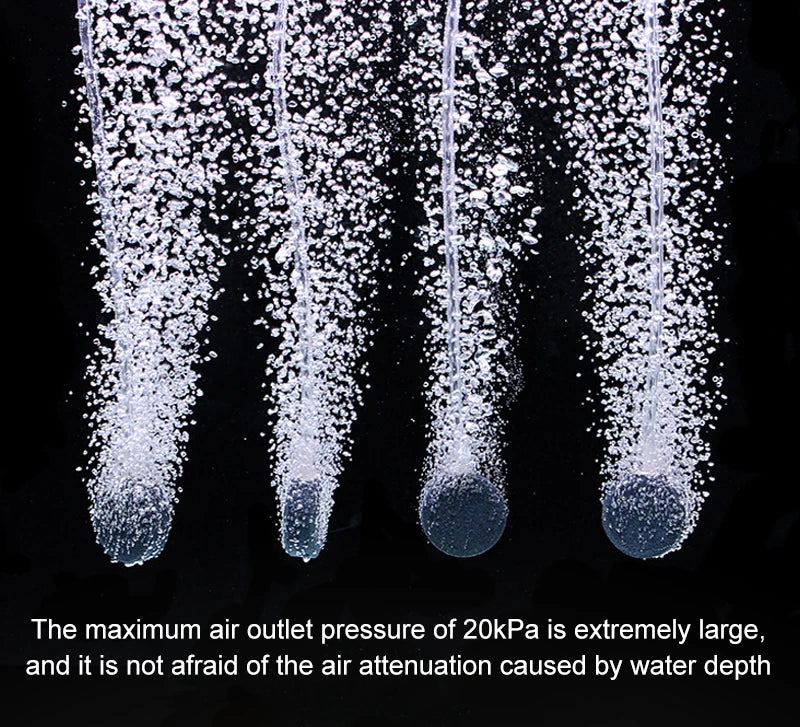 Silent Adjustable Aquarium Air Pump – High Power Water Circulator for Fish Tanks