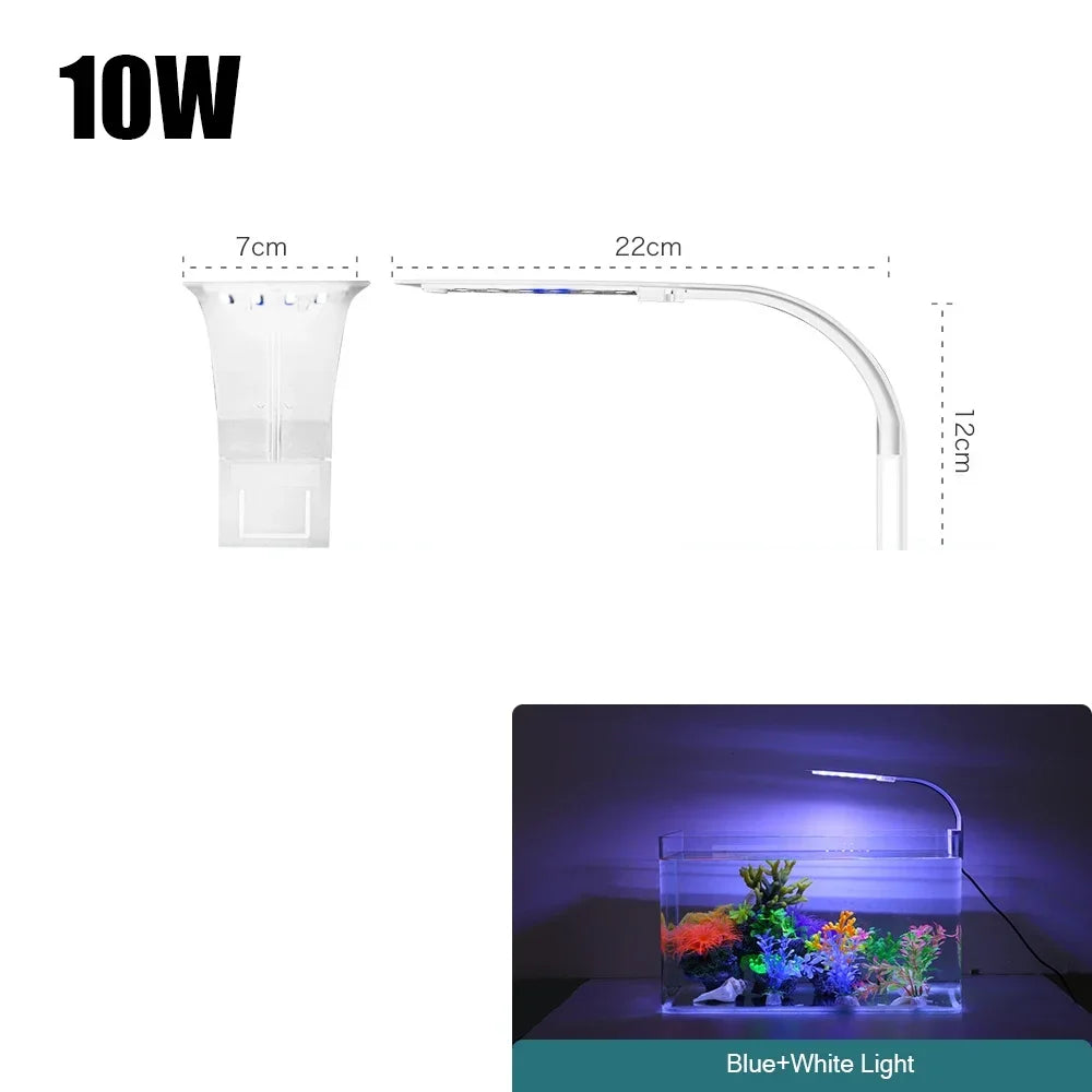 Super Slim LED Aquarium Light – Clip-On Waterproof Plant Grow Lamp
