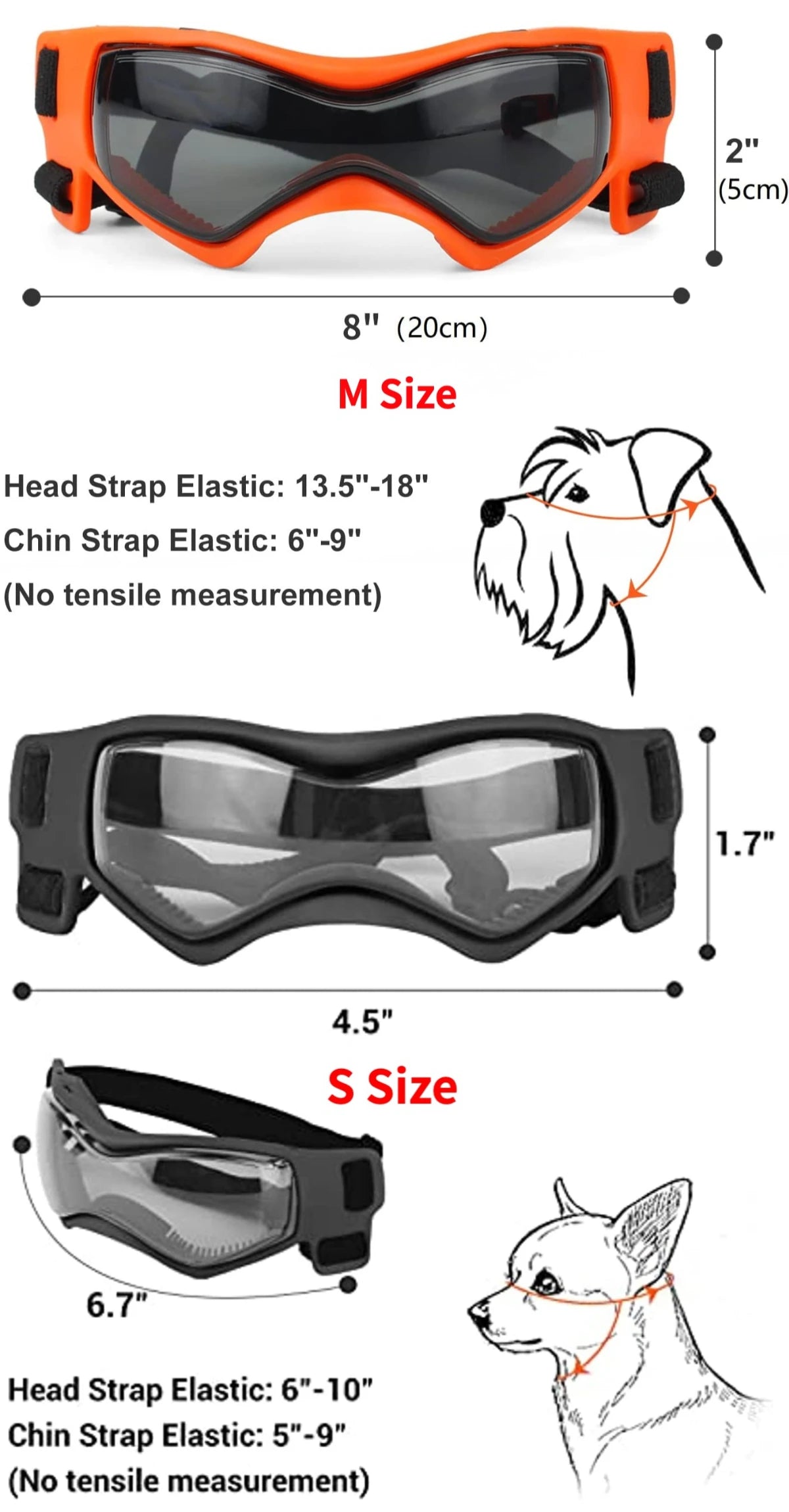 Dog & Cat Sunglasses – UV Protection Goggles for Small & Medium Dogs