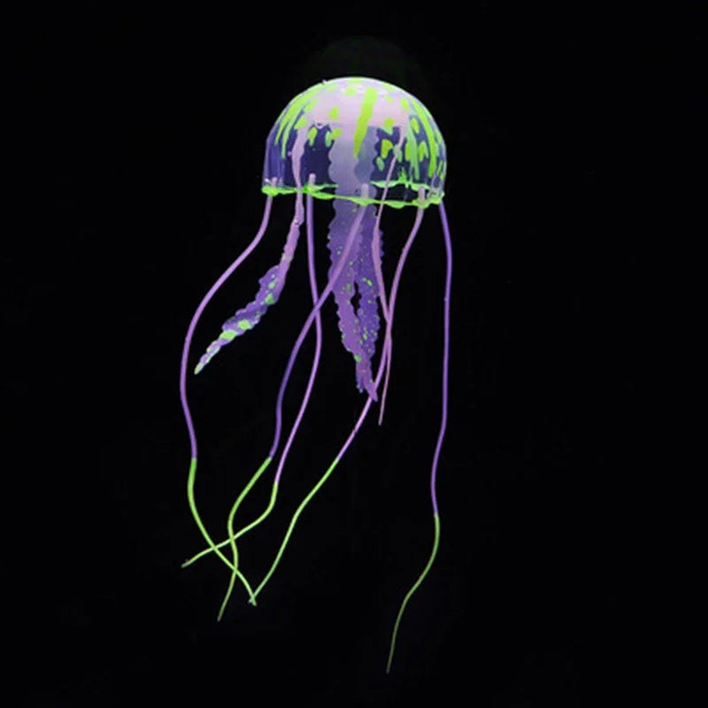 Fluorescent Floating Artificial Jellyfish Aquarium Decoration for Fish Tank