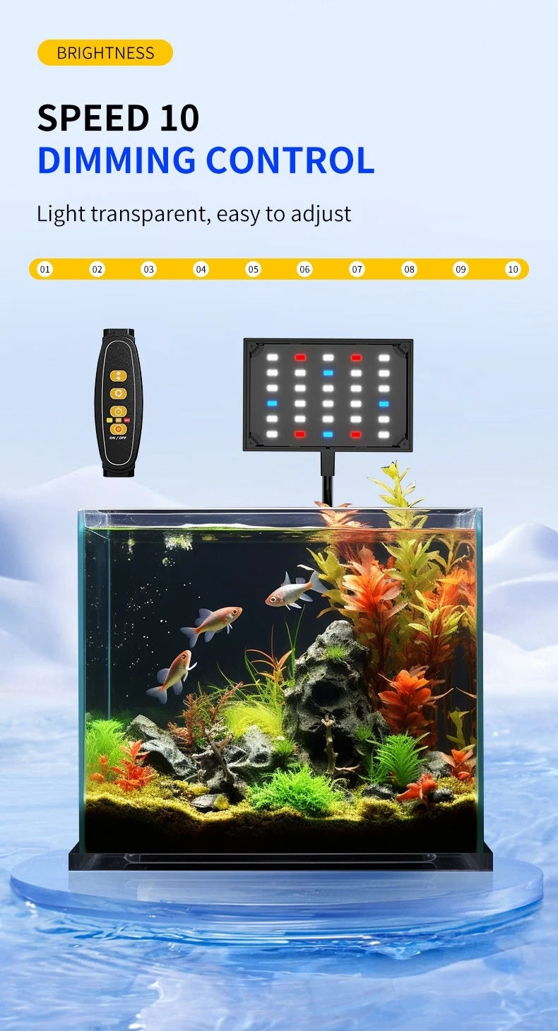 Super Bright USB LED Aquarium Light – Full Spectrum for Fish Tanks & Aquatic Plant Lamp