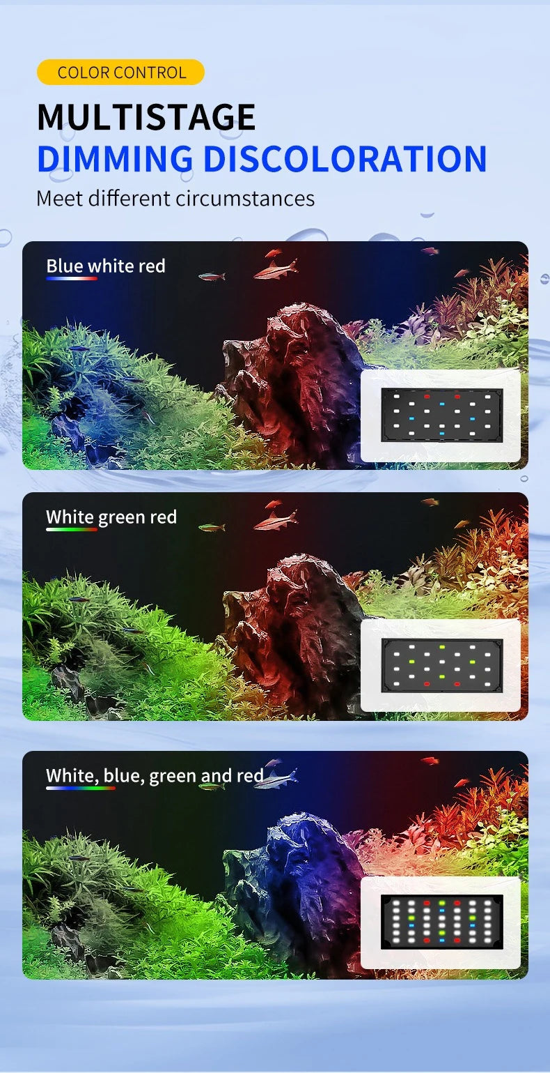 Super Bright USB LED Aquarium Light – Full Spectrum for Fish Tanks & Aquatic Plant Lamp