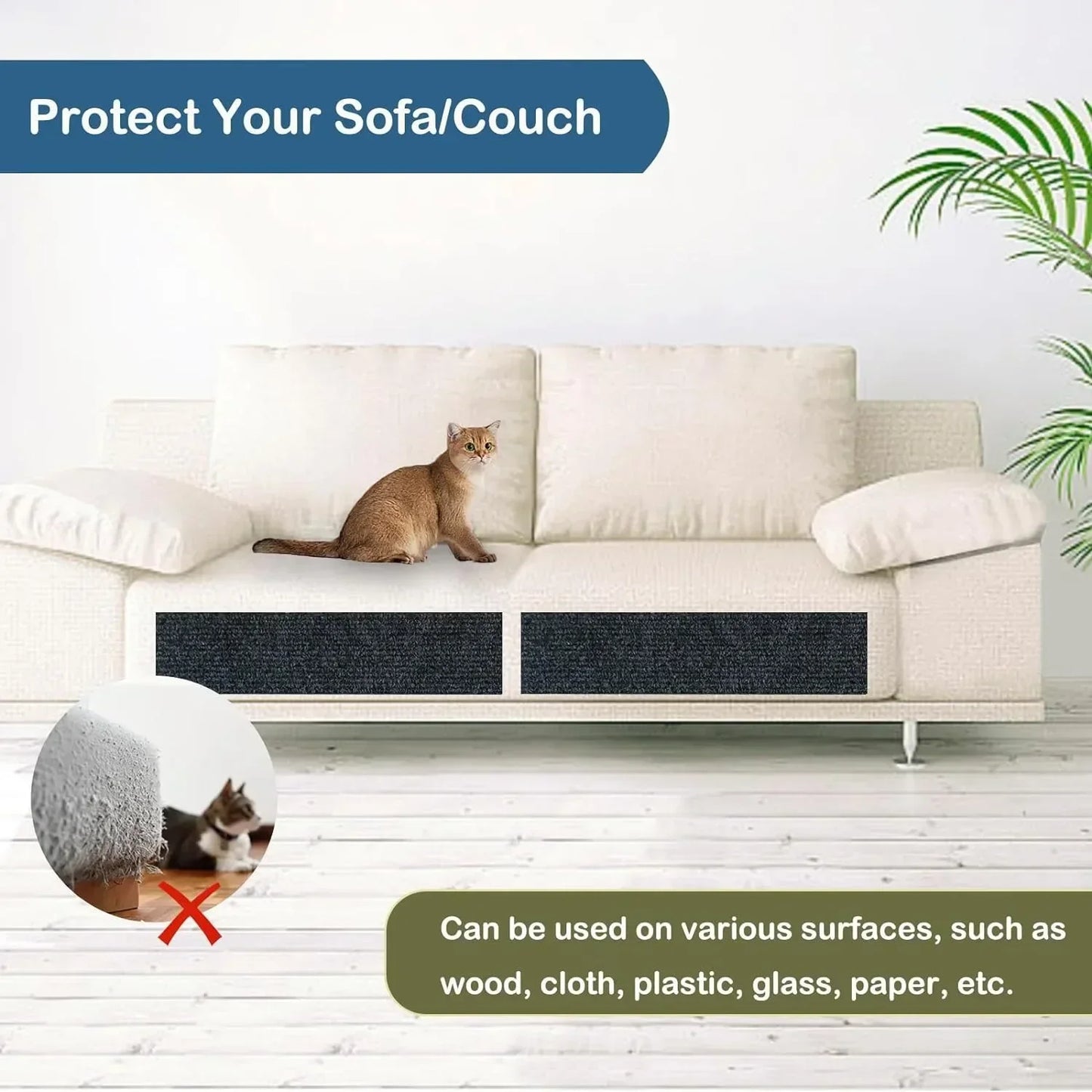 Elegant Sofa Shield - The Chic Solution to Cat Scratches!