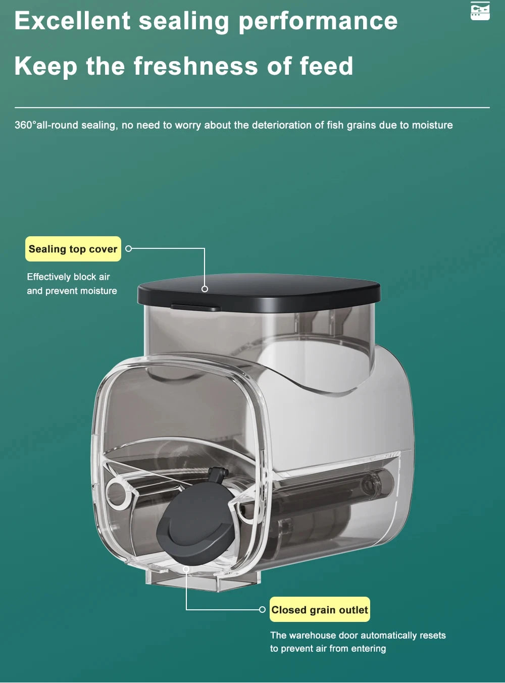 Intelligent Automatic Aquarium Fish Feeder – Digital Timer, WiFi & Remote Control