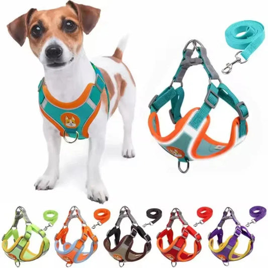 Adjustable Reflective Harness & Leash Set for Small and Medium Dogs / Cats