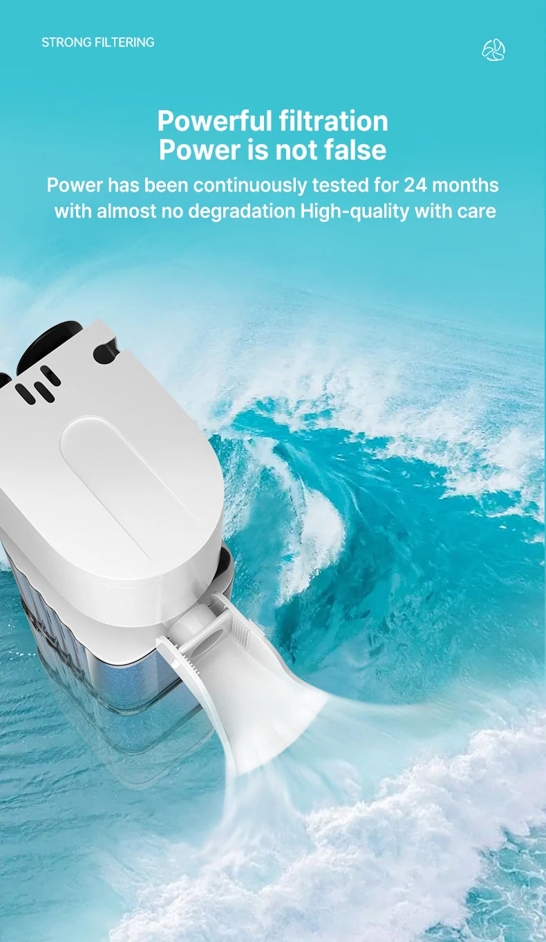 6-in-1 Submersible Aquarium Filter – Silent Water Pump, Aerator & Waste Suction
