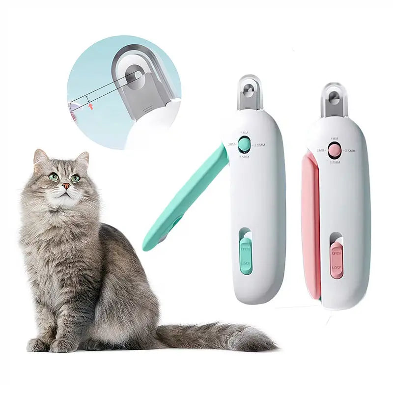 Pet Nail Clippers with Adjustable Hole – Safe Anti-Overcut Cat & Dog Trimmer