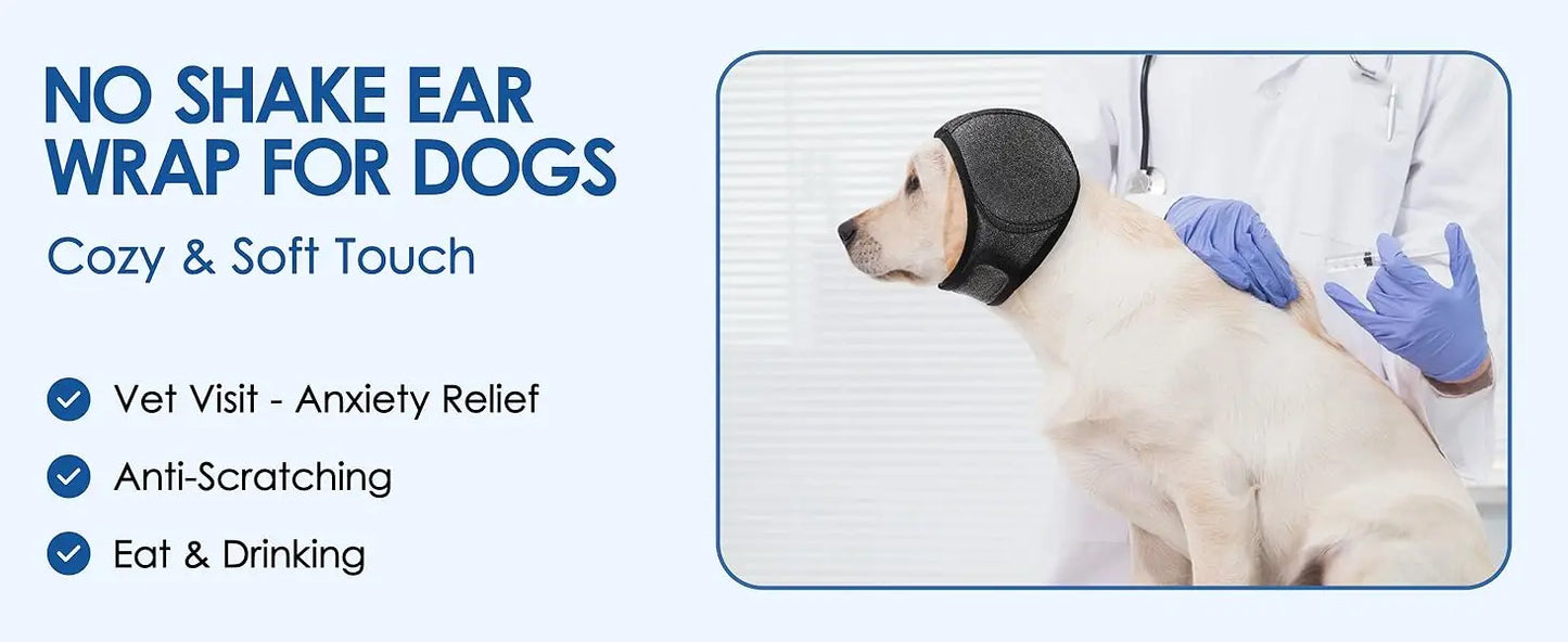 Dog Ears & Head Cover – Waterproof Noise-Reducing Pet Headscarf