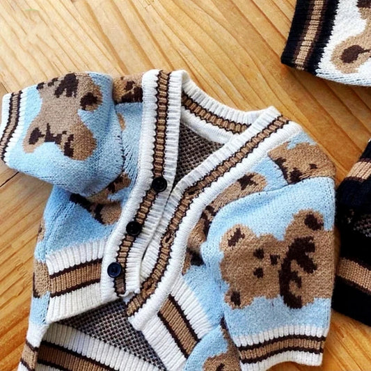 Striped Cotton Cute Cardigan / Sweater for Small Dogs & Cats