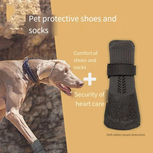 Winter Dog Snow Boots – Anti-Slip Paw Protection Shoes