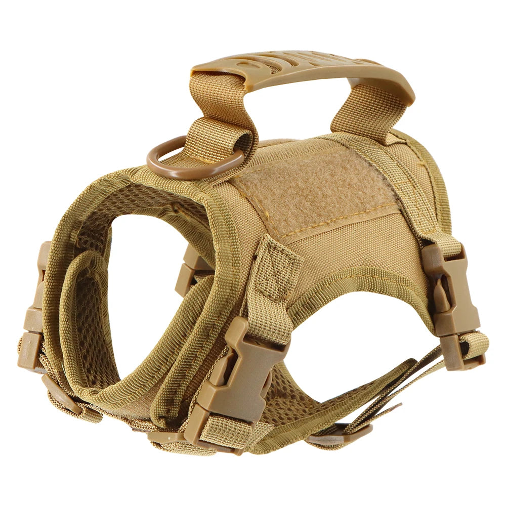 Tactical Escape-Proof Cat & Dog Harness – Adjustable Soft Mesh Vest with Control Handle
