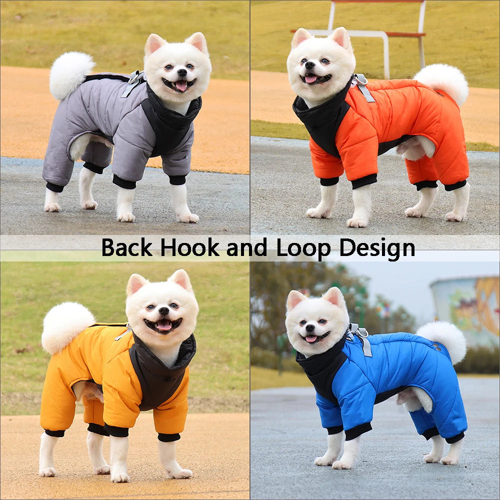 Thickened Waterproof Dog Jacket – Coat for Small & Medium Dogs
