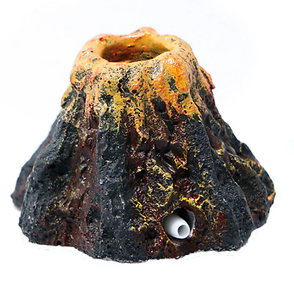 Resin Bubble Volcano Aquarium Decoration