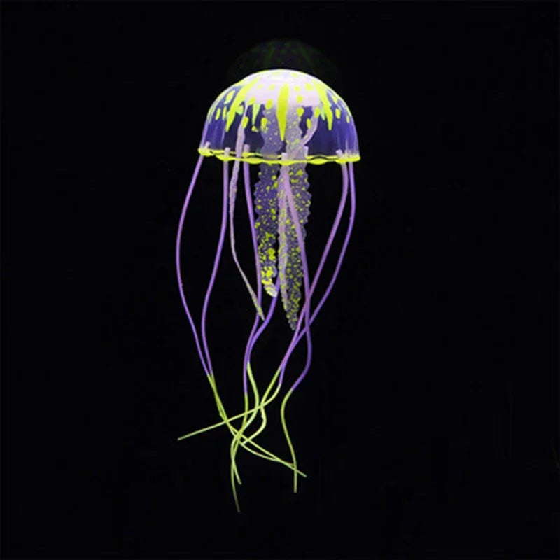 Fluorescent Floating Artificial Jellyfish Aquarium Decoration for Fish Tank