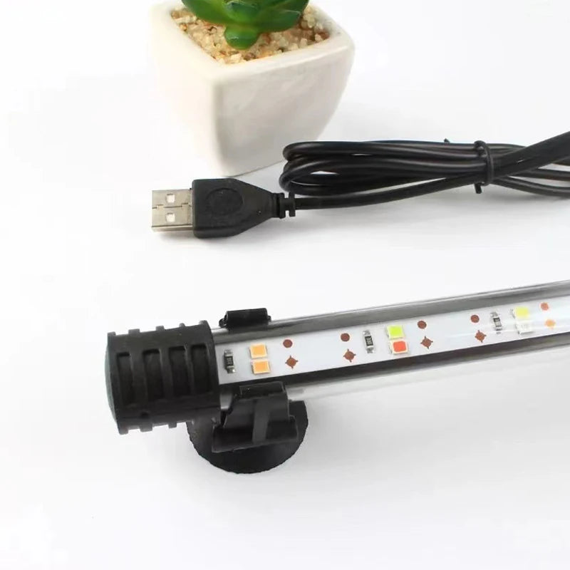 USB Aquarium LED Light – Waterproof Submersible Fish Tank & Plant Grow Lamp
