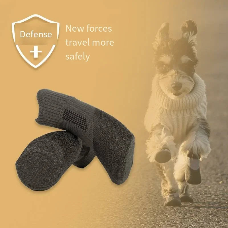 Winter Dog Snow Boots – Anti-Slip Paw Protection Shoes