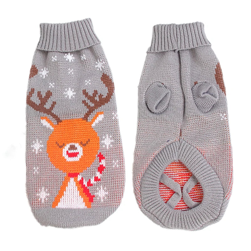 Warm Knitted Dog Sweater – Cozy Winter Clothes for Small & Medium Dogs
